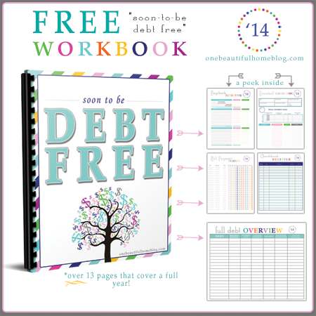 Paying off Debt- FREE Workbook!