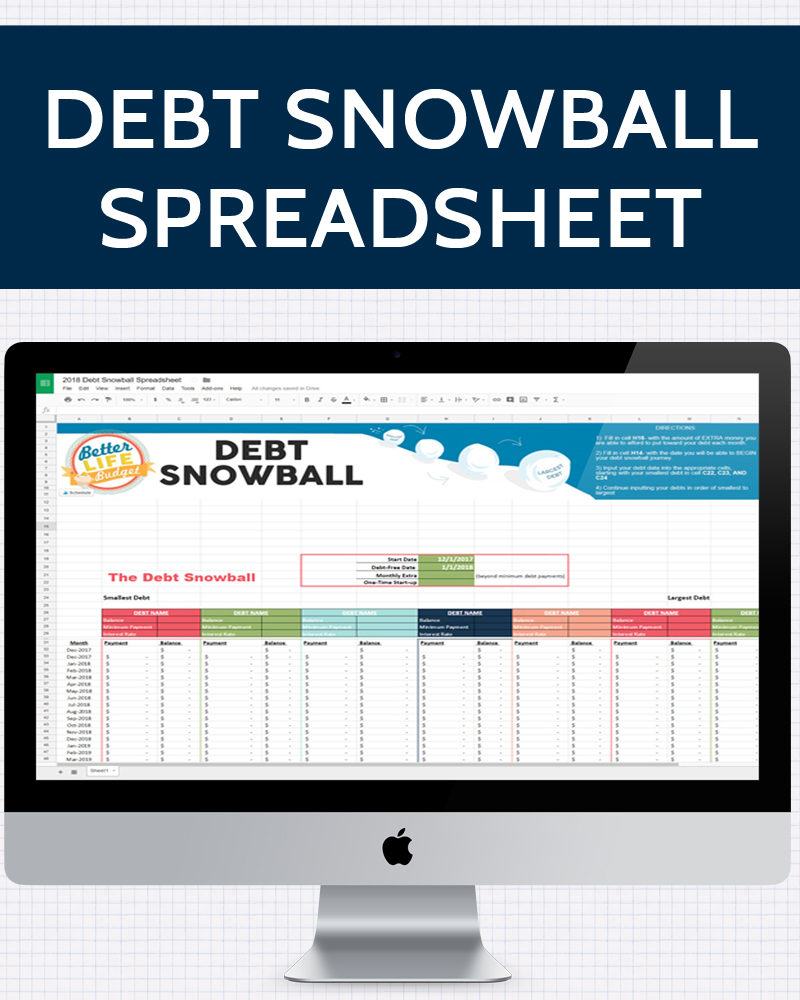 Debt Snowball Spreadsheet » One Beautiful Home