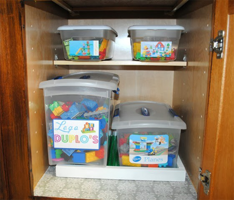 Lego Duplo Storage Solution cupboard storing