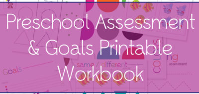 Wondering if your child is ready for Preschool, or where they are academically? Then this FREE Preschool Assessment and Goals Workbook is exactly what you need!!
