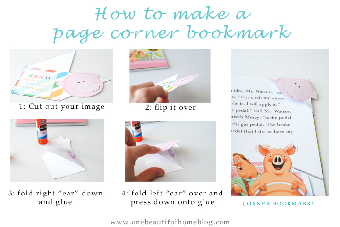 How to make a corner bookmark