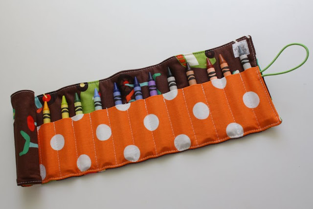 Crayon Roll from the pleated poppy