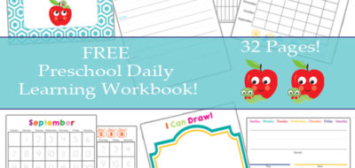 FREE Preschool Daily Learning Workbook. - from OneBeautifulHomeblog.com