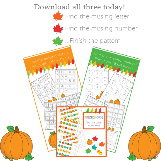 Preschool Worksheets - Alphabet, Numbers and Patterns!