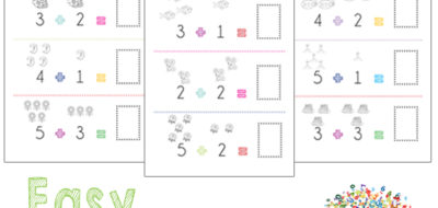 Preschool Math Easy Addition Worksheets