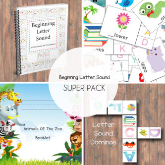 Beginning Letter Sound Template for Sale