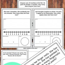 Subtraction word problems! This awesome version of solving word problems is absolutely fantastic for young learners!!
