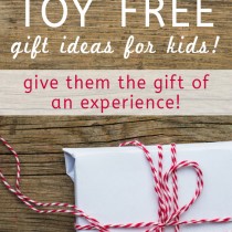 over 25 AWESOME non toy gift ideas. I love the idea of gifting an "experience" rather than a toy that will get lost / broken or forgotten.