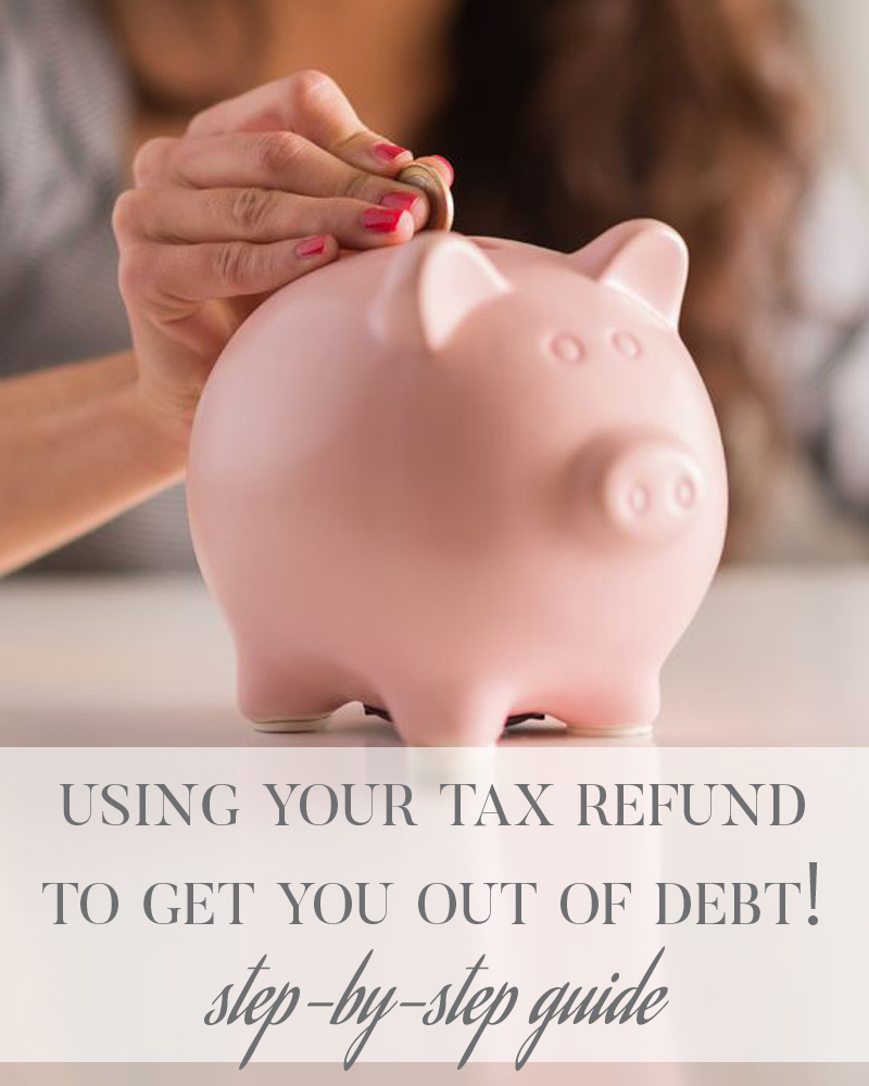 Jump start your year by using your tax refund to pay off your debts, and finally live a debt free life!