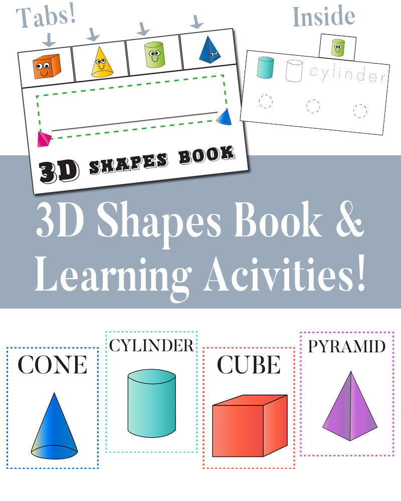 3D Shapes Book & Fun Activities