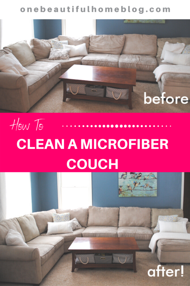 How To Clean A Microfiber Couch {It’s Easy!}