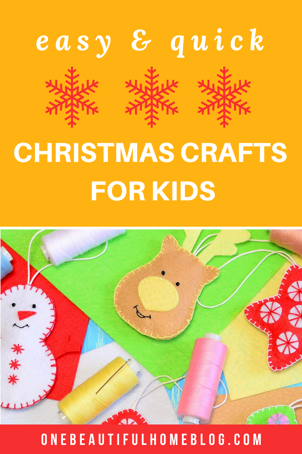 Christmas Crafts for Kids {Easy!} - One Beautiful Home